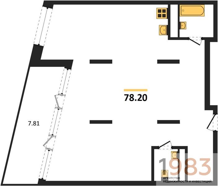 Квартира 2-комнатная квартира