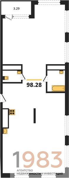 Квартира 3-комнатная квартира