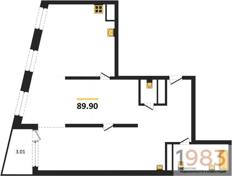 Квартира 2-комнатная квартира