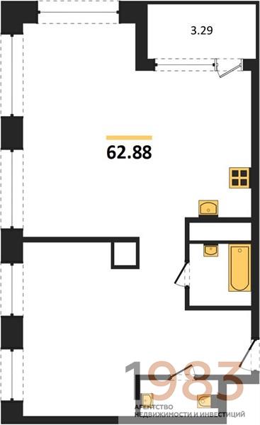 Квартира 2-комнатная квартира