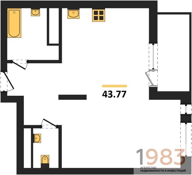 Квартира 1-комнатная квартира
