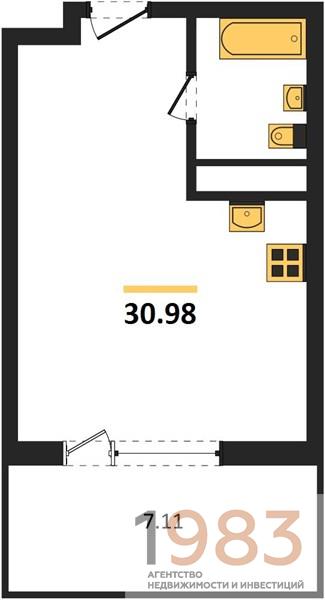 Квартира Студия