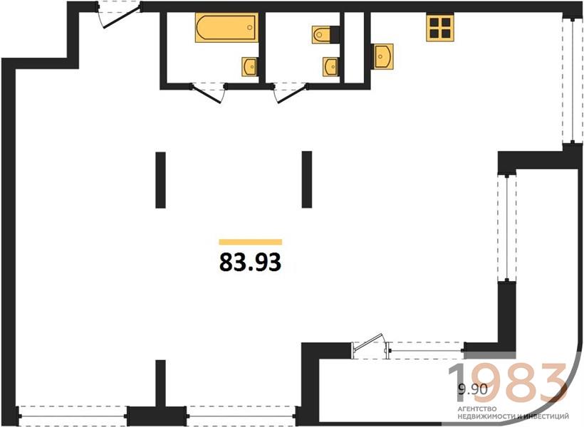Квартира 3-комнатная квартира