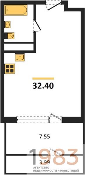 Квартира Студия