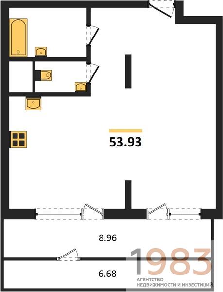 Квартира 1-комнатная квартира