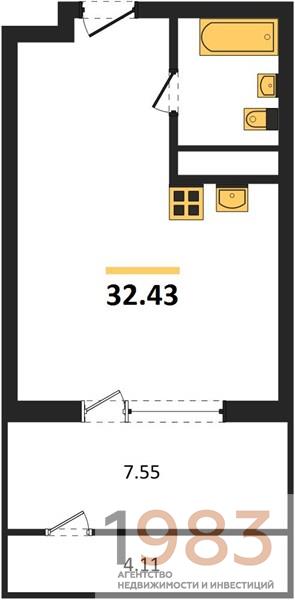 Квартира Студия