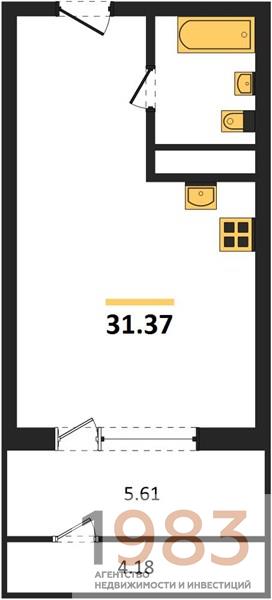 Квартира Студия