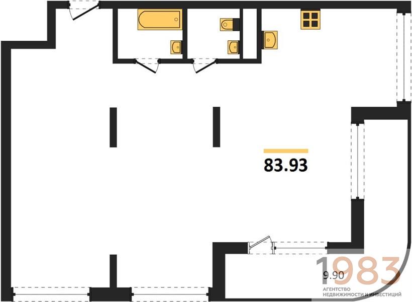 Квартира 3-комнатная квартира