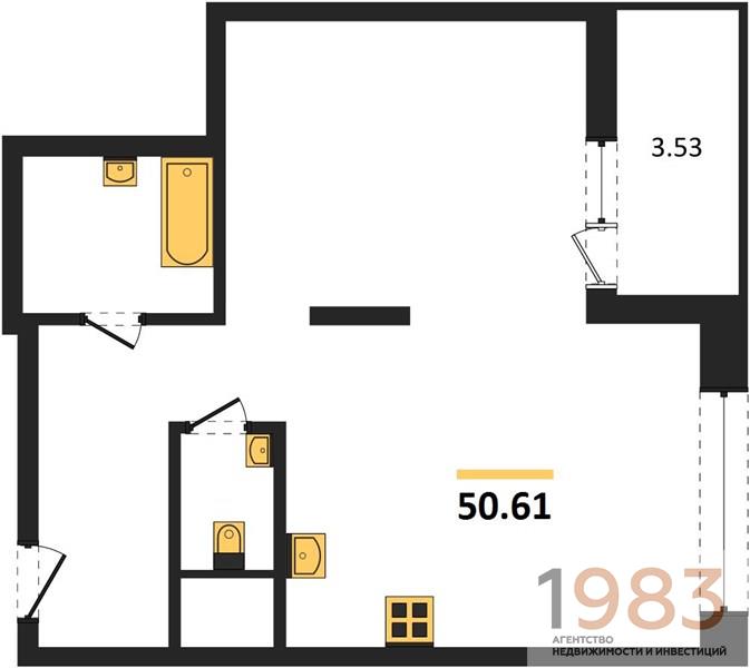 Квартира 2-комнатная квартира