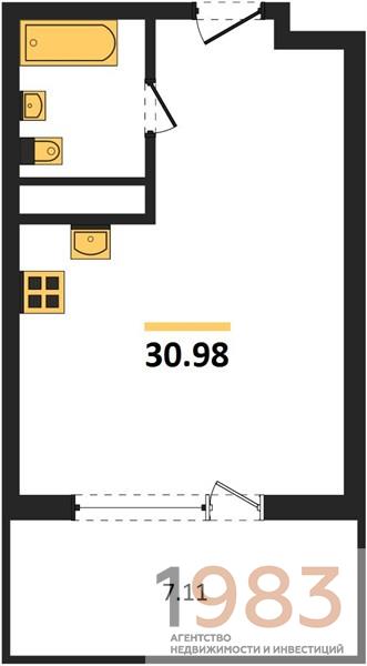 Квартира Студия