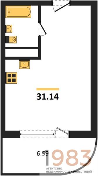 Квартира Студия