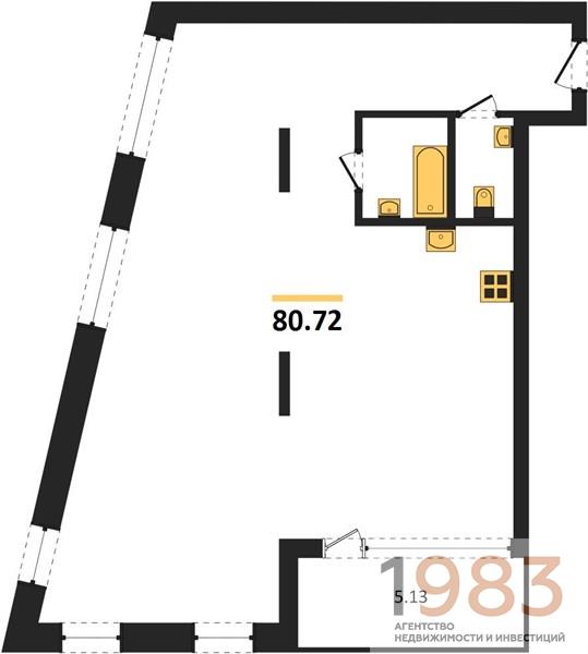 Квартира 2-комнатная квартира
