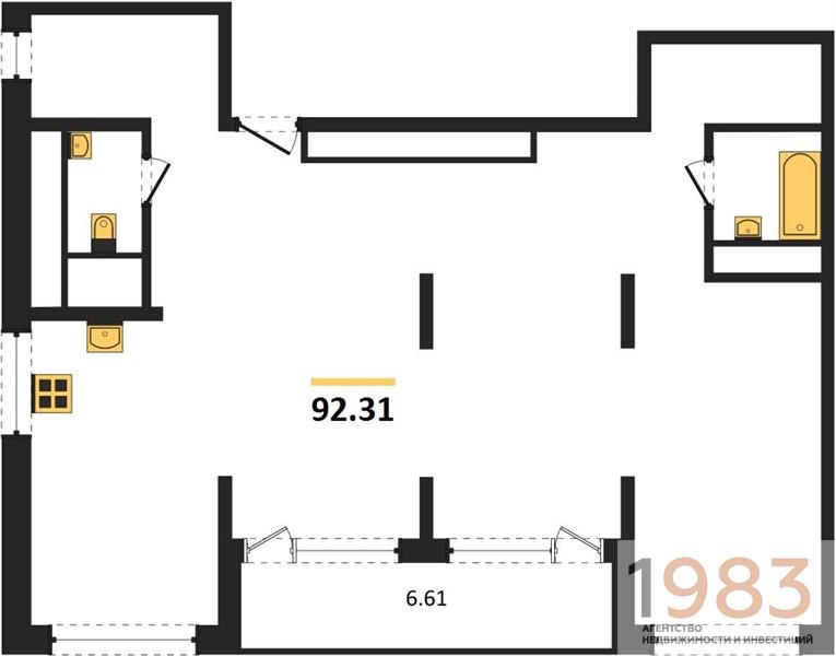 Квартира 2-комнатная квартира
