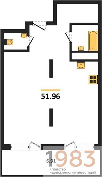 Квартира 1-комнатная квартира