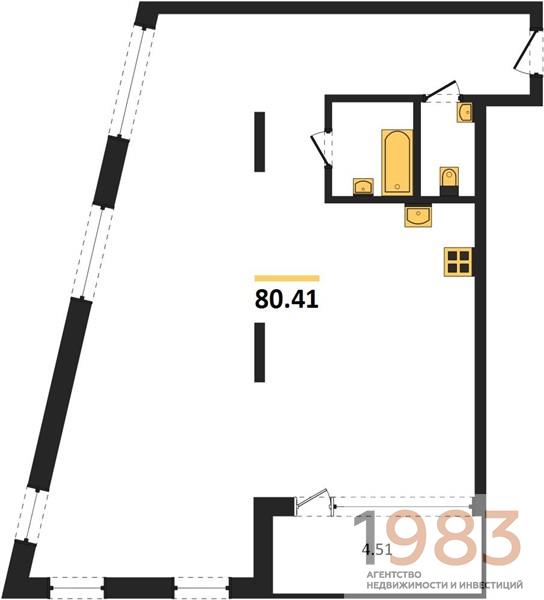 Квартира 2-комнатная квартира