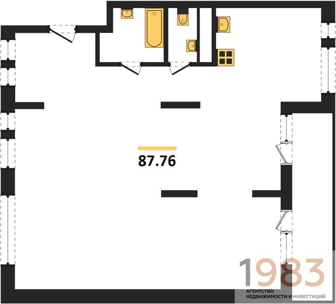 Квартира 3-комнатная квартира