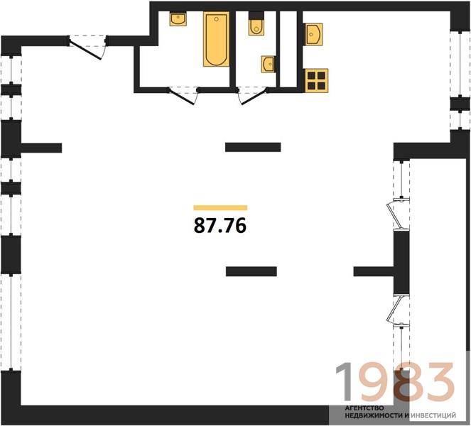 Квартира 3-комнатная квартира