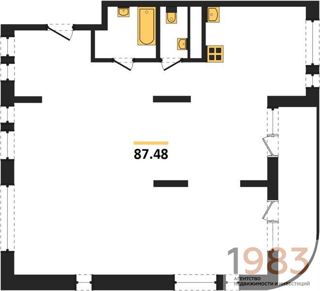 Квартира 3-комнатная квартира
