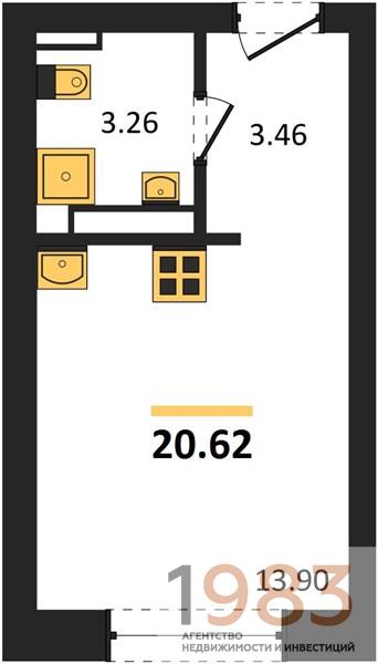 Квартира Студия
