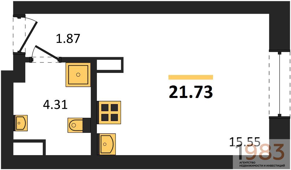 Квартира Студия