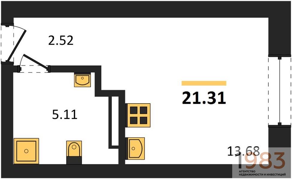 Квартира Студия