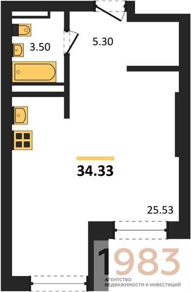 Квартира Студия