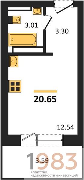 Квартира Студия