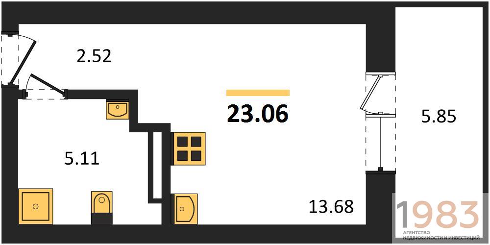 Квартира Студия