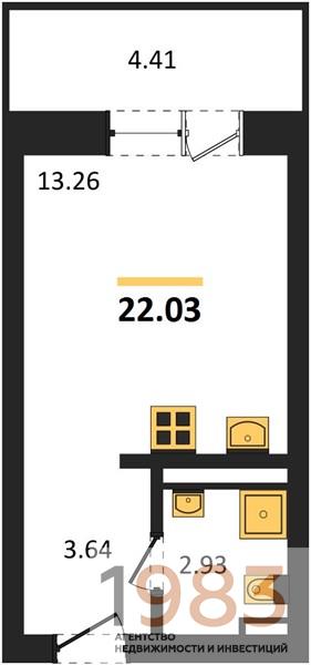 Квартира Студия