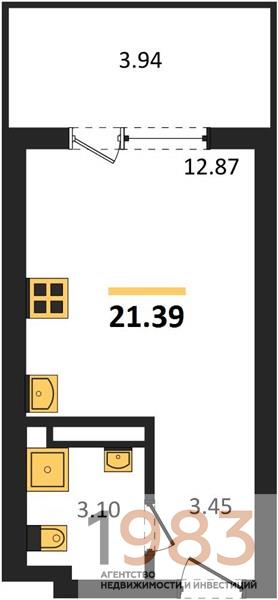 Квартира Студия