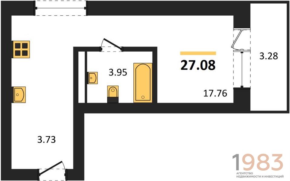 Квартира Студия