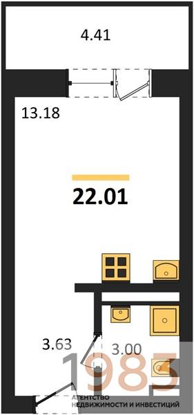 Квартира Студия