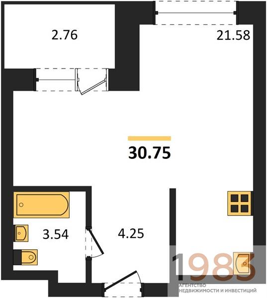 Квартира Студия