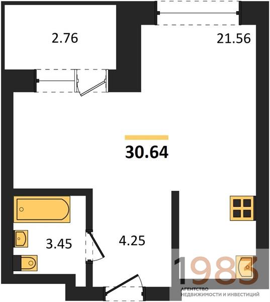 Квартира Студия