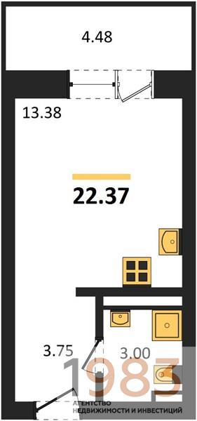 Квартира Студия