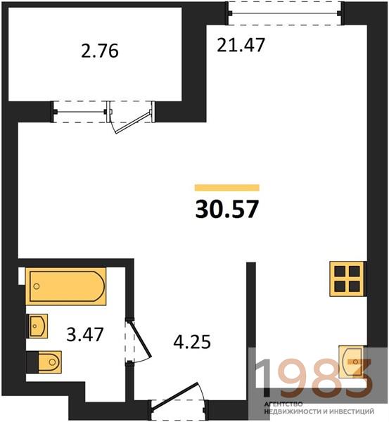 Квартира Студия