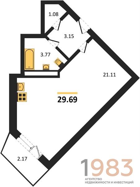 Квартира Студия