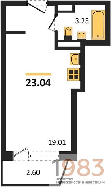 Квартира Студия
