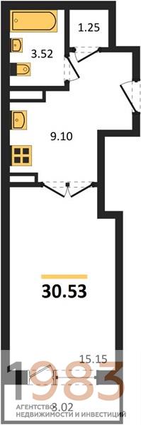 Квартира Студия