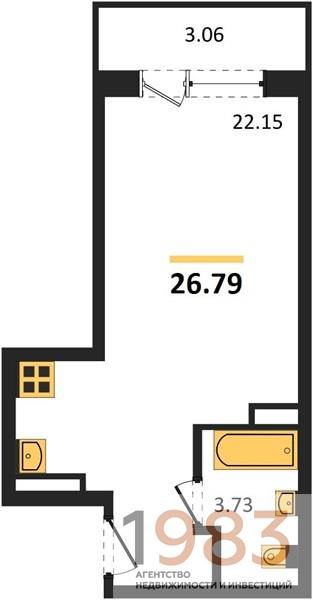 Квартира Студия