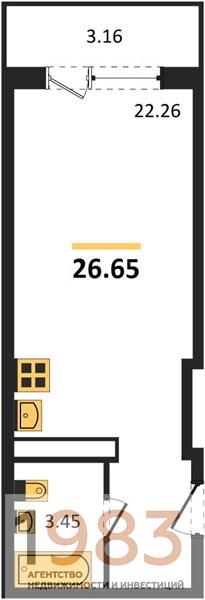 Квартира Студия