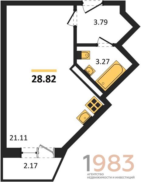 Квартира Студия