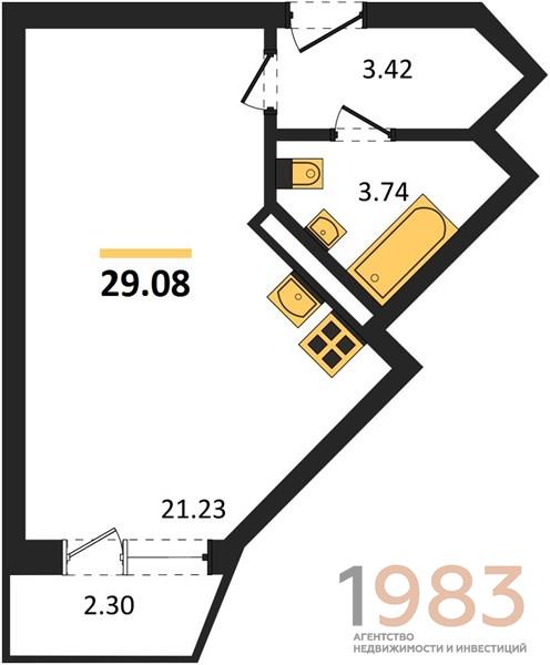 Квартира Студия