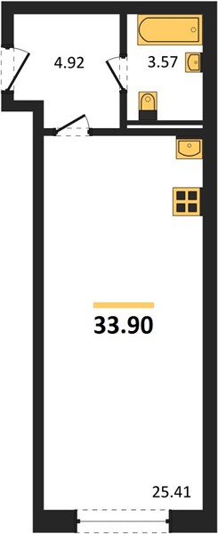 Квартира Студия