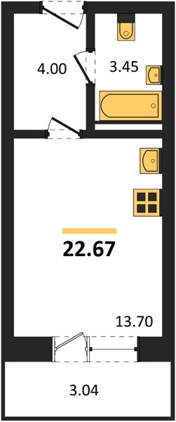 Квартира Студия