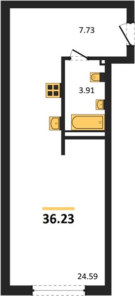 Квартира Студия