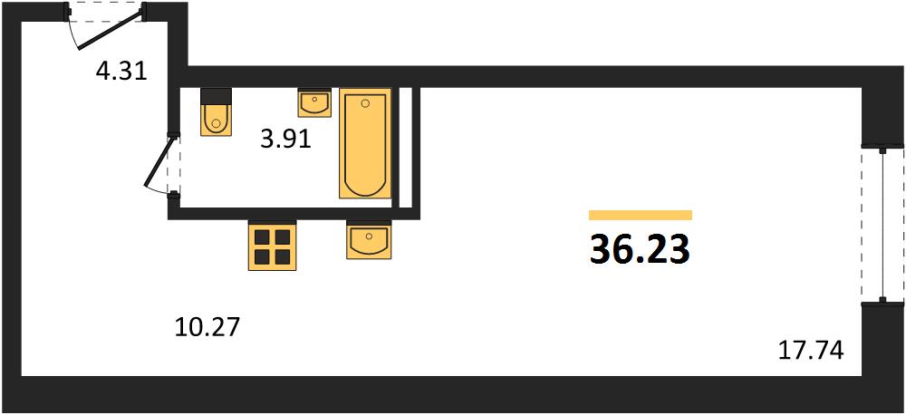 Квартира Студия