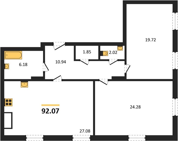 Квартира 2-комнатная квартира