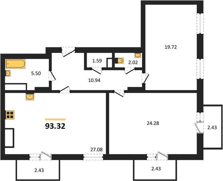 Квартира 2-комнатная квартира