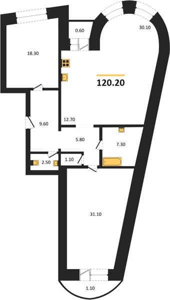 Квартира 2-комнатная квартира